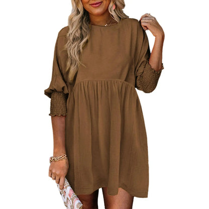 ☀️ Flowy Summer Mini Dress 👗 Casual Loose Fit Swing Sundress For Beach & Daily Wear ✨