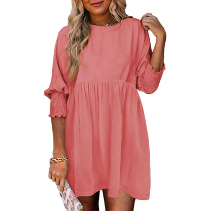 ☀️ Flowy Summer Mini Dress 👗 Casual Loose Fit Swing Sundress For Beach & Daily Wear ✨