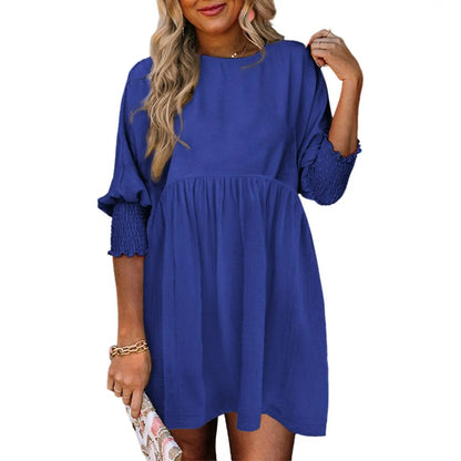 ☀️ Flowy Summer Mini Dress 👗 Casual Loose Fit Swing Sundress For Beach & Daily Wear ✨